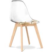 Scandinavian Style - Chaise de salle à manger transparente