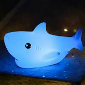 Shining House - Veilleuse requin mignonne, lumières de requin pour bébés garçons filles cadeaux d'anniversaire veilleuse enfants adolescents