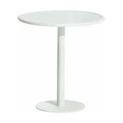 Table de bistrot ronde outdoor blanche Week end - Petite friture