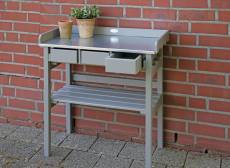 Table de jardinage surélevée grise