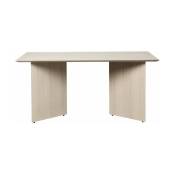 Table en bois rectangulaire beige 160 cm Mingle - Ferm Living