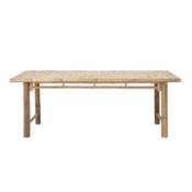 Table rectangulaire Sole / Bambou - 100 x 200 cm - Bloomingville bois naturel en bois