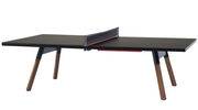 Table Y&M / L 220 cm - Table ping pong & repas - RS BARCELONA noir en plastique