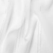 Tissu plombé à liseret Jadis - Blanc Argent - 3 m