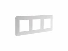 Triple plaque de finition horizontale blanche - artezo ART3545411357215
