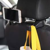Universel multifonctionnel voiture véhicule siège arrière appui-tête support de téléphone portable support de suspension crochet pour sac sac à main