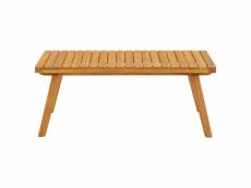 Vidaxl table basse de jardin 90x55x35 cm bois solide d'acacia 46675