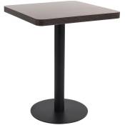 Vidaxl - Table de bistro Marron foncé 60x60 cm mdf