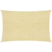 Voile d'ombrage 160 g/m² Beige 5x8 m pehd