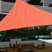 Voile d'ombrage triangulaire pointu rouge