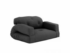 Canapé futon standard convertible hippo sofa couleur gris foncé 20100996579