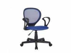 Chaise de bureau zoe bleue/noire