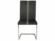 Chaise ENZO coloris noir/ gris