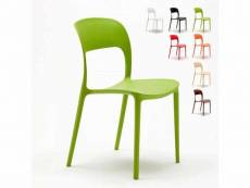 Chaise salle à manger bar restaurant polypropylène coloré design restaurant AHD Amazing Home Design