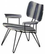Fauteuil bas Overdyed - Diesel with Moroso gris en