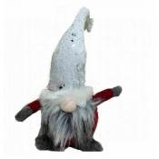 Gnome Des Bois White Chapeau Patette 40 cm Déco