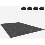 Gomma Fit - Rouleau de tapis de gymnastique caoutchouté absorbant les chocs Pav hd Dot Épaisseur - Dimensions: 10 mm - 1,25 x 6 m