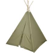 Home Styling - Tente tipi vert militaire, 103 x 103 x 160 cm