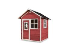 Maisonnette en bois pour enfants Loft 100 Rouge - Exit Toys