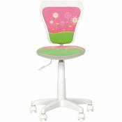 Ministyle fleur white- fauteuil, chaise de bureau pour