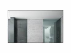 Miroir concave 1000 x 600 mm - noir mat - aluminium