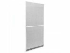Moustiquaire pour porte cadre fixe en aluminium 95 x 210 cm blanc helloshop26 2008030par2
