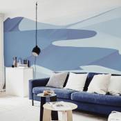Papier peint panoramique dunes bleu 255x250cm