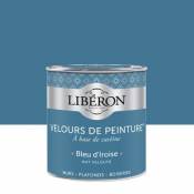 Peinture murs plafonds et boiseries Velours de peinture bleu d'iroise Liberon 0 5L
