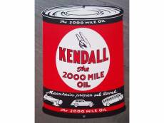"plaque emaillée kendall gasoline bidon huile tole email usa"