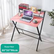 Secrétaire Table d'ordinateur pliante Table de bureau