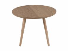 Smuk table d'appoint ø 50 cm stanford bois ZSFU000019-WOOD