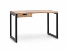 Table bureau icub strong eco 1 tiroir 60x120x75cm noir effect-vintage - ds meubles ISTM-6012073 1C NG EV