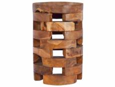 Table de chevet 30x30x45 cm bois de teck massif