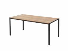 Table de séjour soho placage bois et métal noir 180cm TSSOH18BS01_179