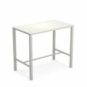 Table haute Nova / 120 x 70 cm x H 105 cm - Acier -