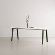 Table rectangulaire New Modern / 220 x 95 cm - Stratifié / 10 à 12 personnes - TIPTOE vert en métal