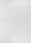Tapis d'Intérieur/Extérieur Scandinave Moderne Blanc