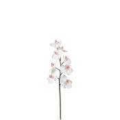 Tige d'orchidée phalaenopsis artificielle blanche H50