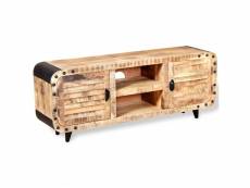 Vidaxl meuble tv bois de manguier massif 120 x 30 x 50 cm 244009