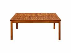 Vidaxl table basse de jardin 110x110x45 cm bois solide d'acacia