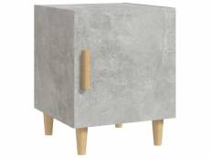 Vidaxl table de chevet gris béton bois d'ingénierie