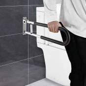 Wc mains courantes antidérapantes accoudoir sans barrière Flip-up salle de bain Support mural poignée verticale rotative toilettes poignée pliante