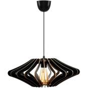 Wellhome - Lampe à toit noire de 55 cm, type e 27 Max 45 - 60 w, Covadonga Collection, Casquillo e 27 Max 45 - 60 - Noir