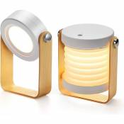 Aiskdan - Lampe de chevet Dimmable Touch Light, Lampes de chevet portables pour lampe de chevet avec table de nuit portable Safe Night Light