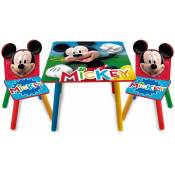 Arditex - Ensemble Table + 2 chaises Disney Mickey