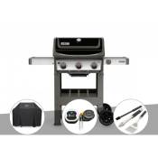 Barbecue gaz Weber Spirit II E-310 + plancha + Housse + Thermomètre iGrill 3 + Kit ustensiles 3 pièces Better