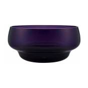 Bol large violet Heads Up - Nude Glass