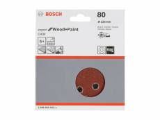 Bosch disque abrasif c430 d125mm grain 80 lot de 5 DFX-444285