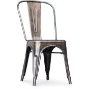 Chaise de salle à manger - Design industriel - Acier - Nouvelle édition - Stylix Bronze métallisé - Acier - Bronze métallisé