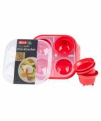 Décor Microsafe 225000-004 Pocheuse à œufs sans BPA Passe au lave-vaisselle Rouge Taille unique